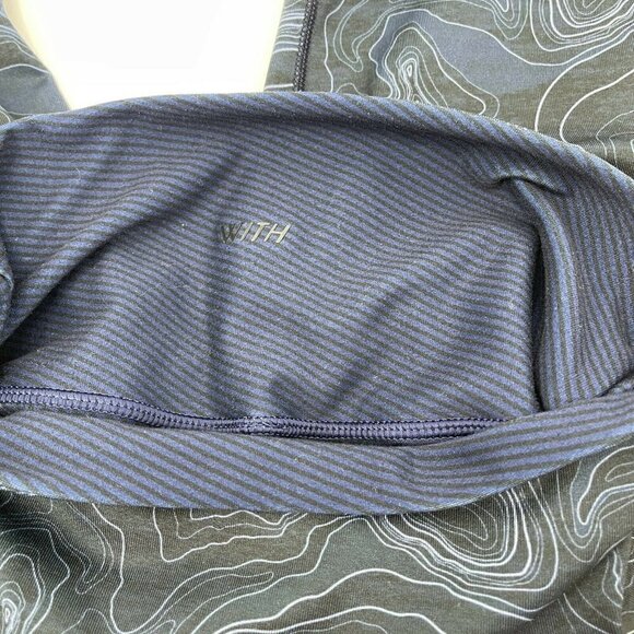 Peloton x With Leggings XS Womens Blue Reversible Logo Casual Activewear Active - Picture 9 of 12